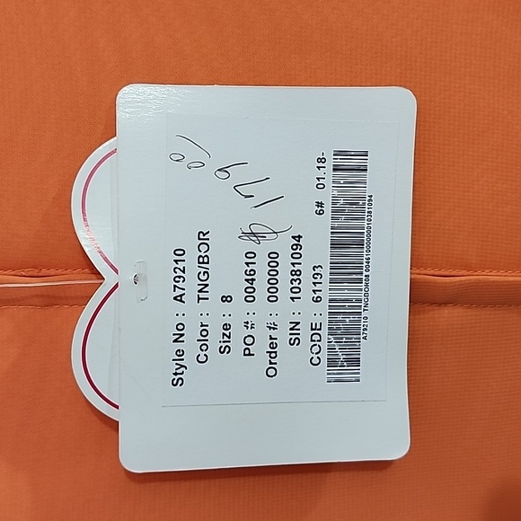 Expressions Dress Strapless Chiffon Overlay Maxi Orange Size 8 - Picture 13 of 17